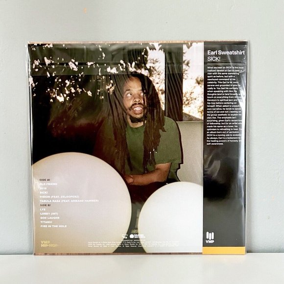 Earl Sweatshirt Sick! LP ~ Exclusive 180g Color Vinyl (Tabula Rasa) ~ Brand New! - Picture 3 of 3